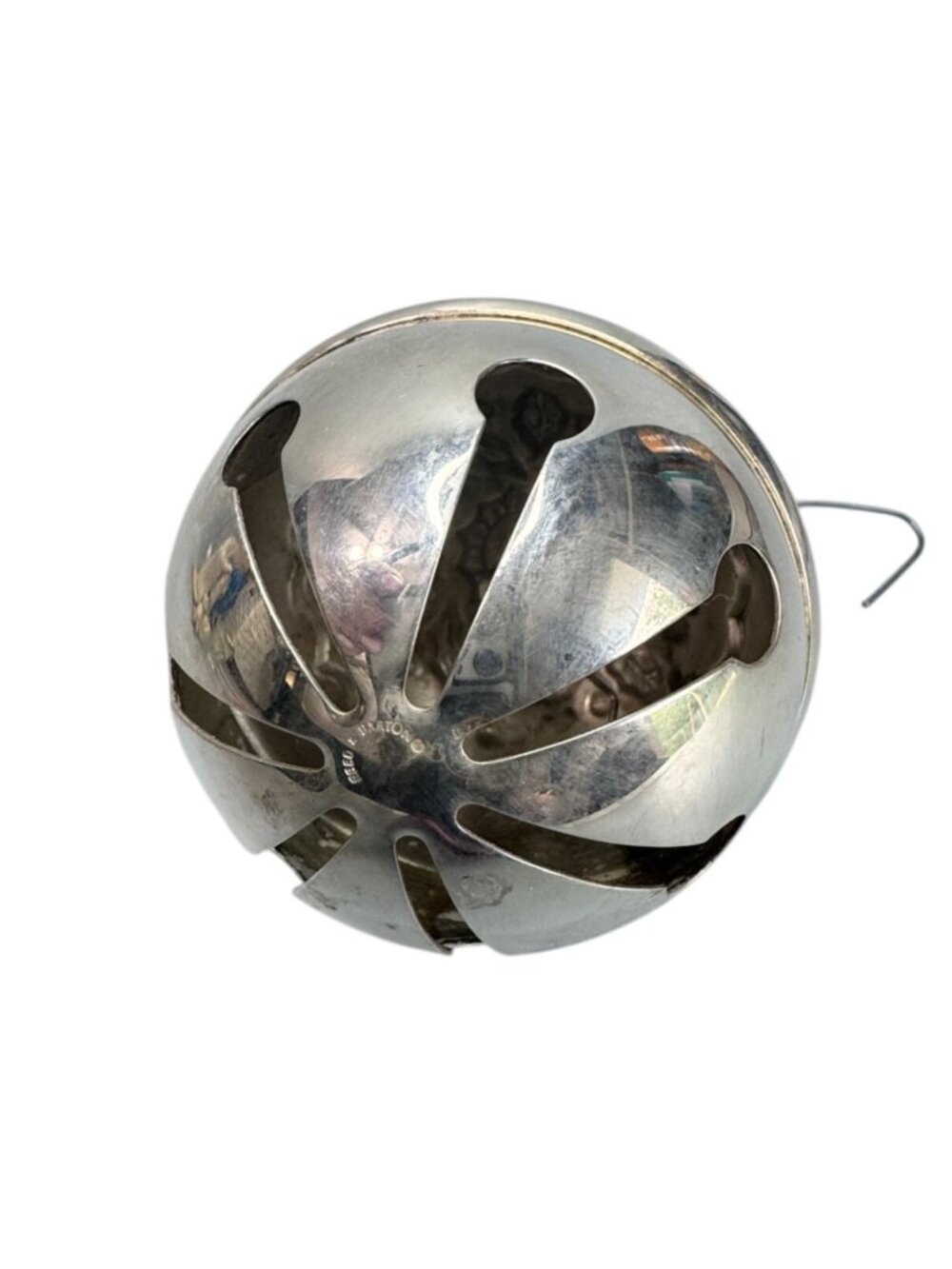Reed & Barton Holly Bell Christmas Ornament 1996 Silverplate Jingle Bell - Picture 7 of 7